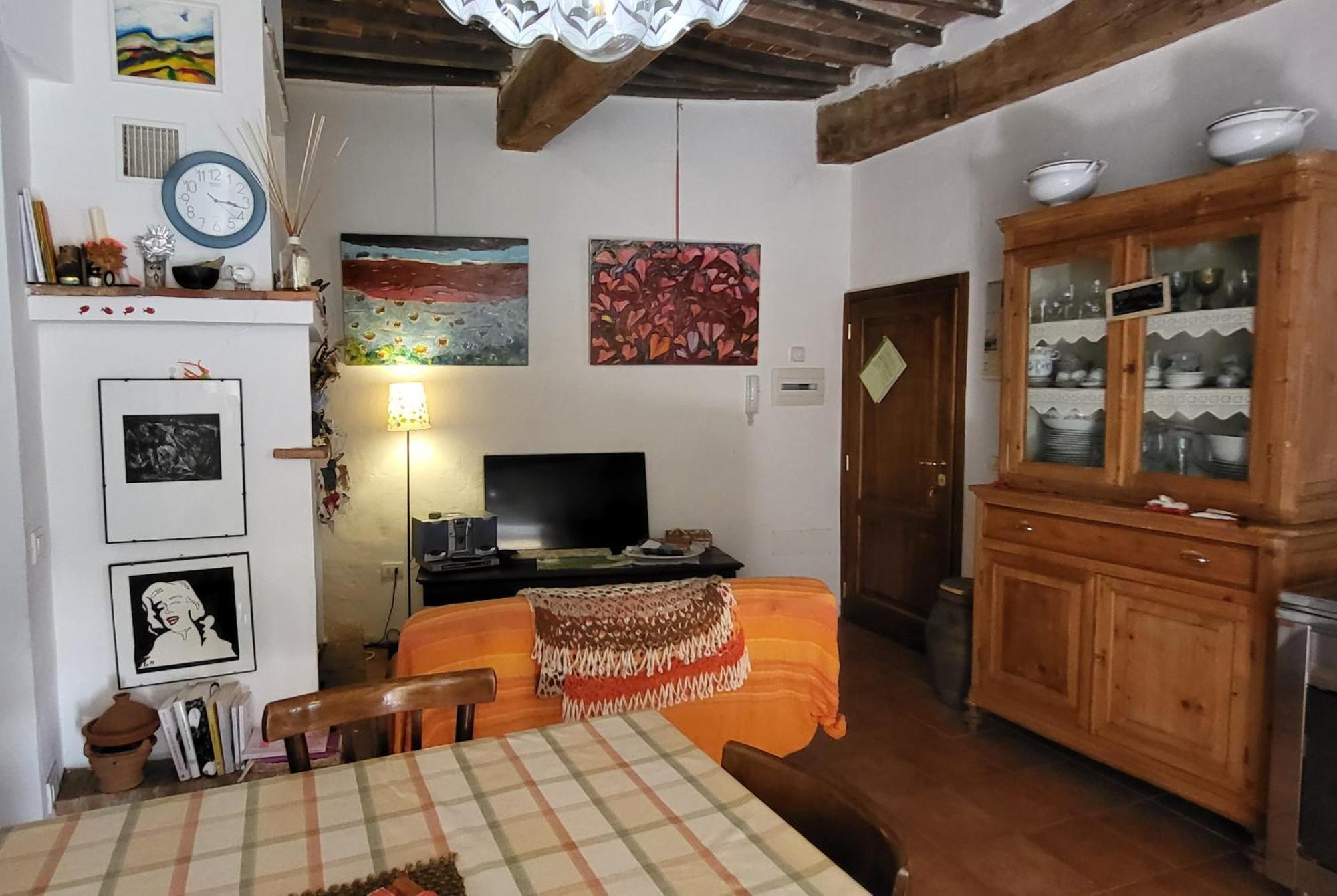 La Casa Di Dina Daire Castelmuzio Dış mekan fotoğraf